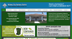 Desktop Screenshot of midwaycitysanitarydistrict.com